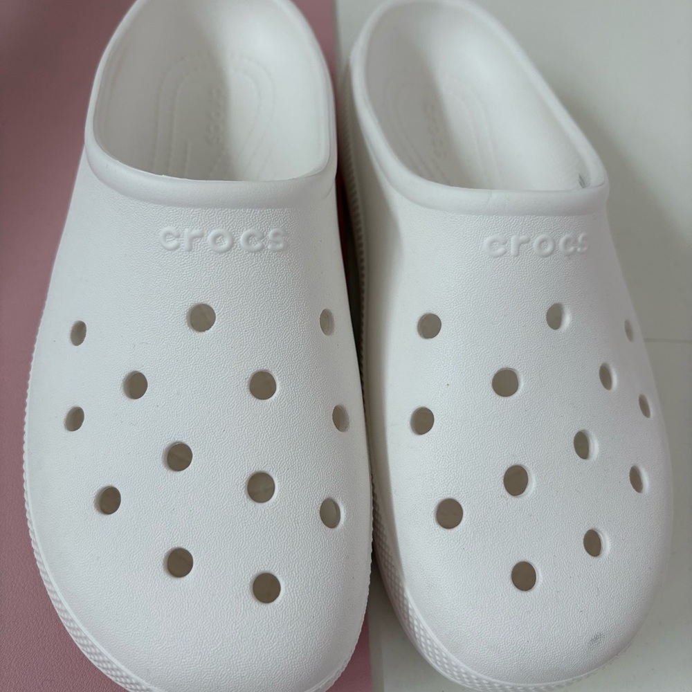 CROCS White Ventilated Clogs - Picture 5 of 5